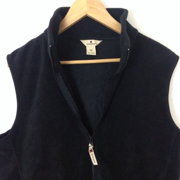 WoolRich Other - Woolrich Men Black  Polyester Fleece Vest Jacket